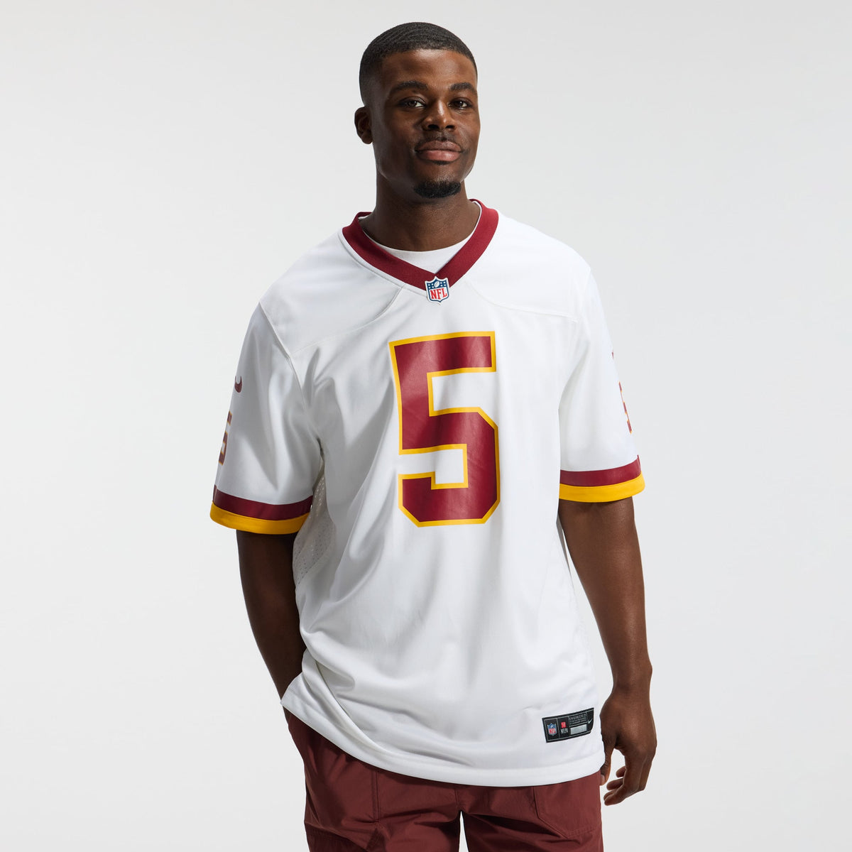 Hail Raiser Men's Washington Commanders Jayden Daniels Nike Black Alternate Game Jersey