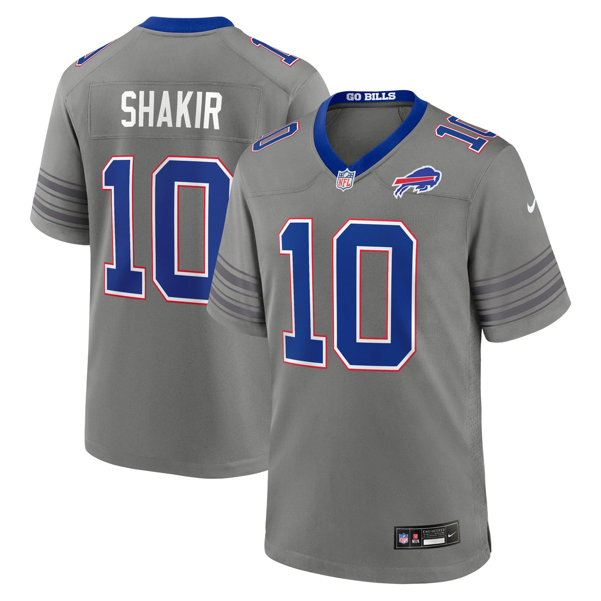 Men's Buffalo Bills Khalil Shakir Nike Royal Game Jersey