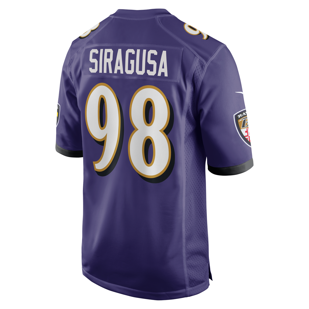 Men's Baltimore Ravens Tony Siragusa Nike Purple Game Retired Player Jersey