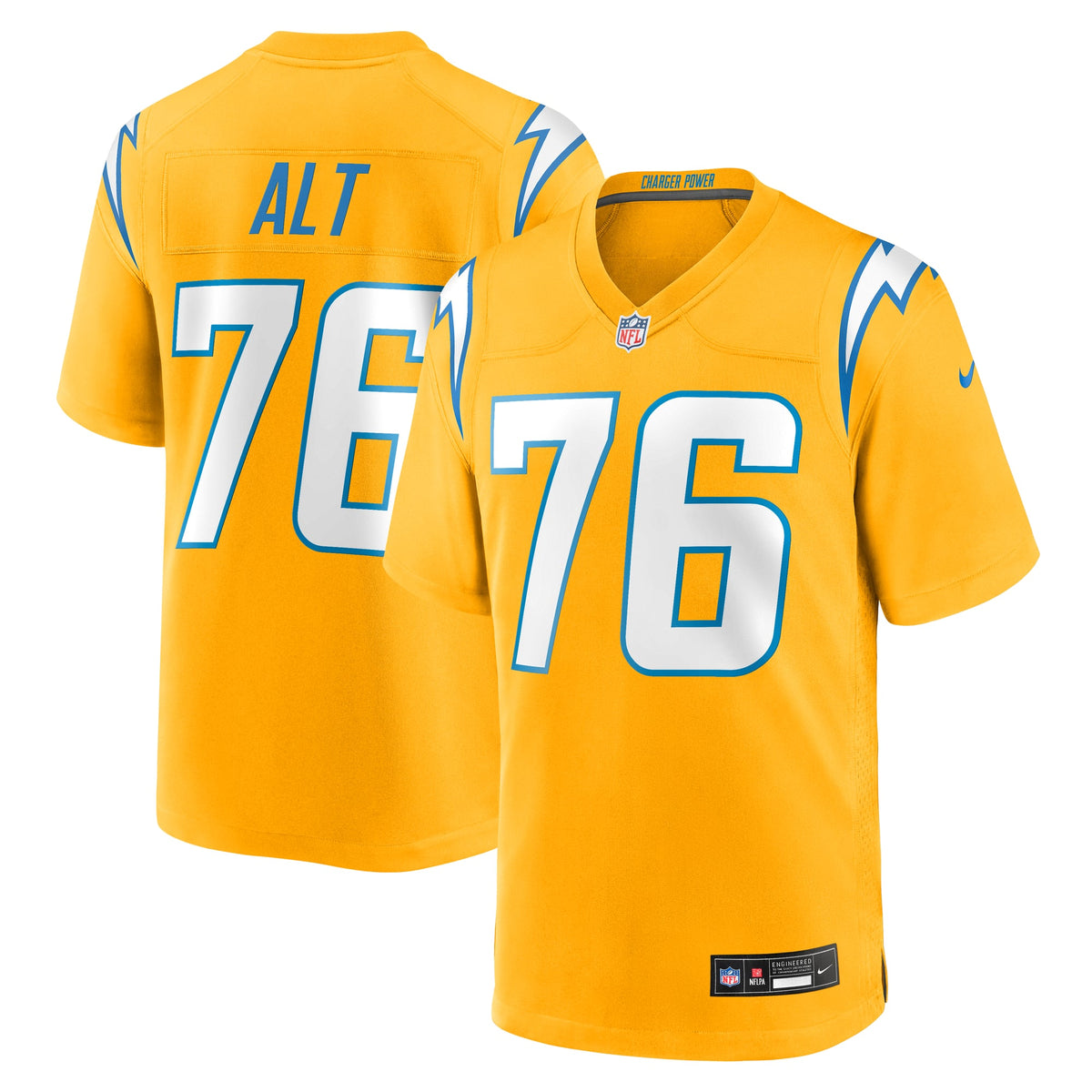 Men's Los Angeles Chargers Joe Alt Nike Navy Alternate Super Chargers Game Player Jersey