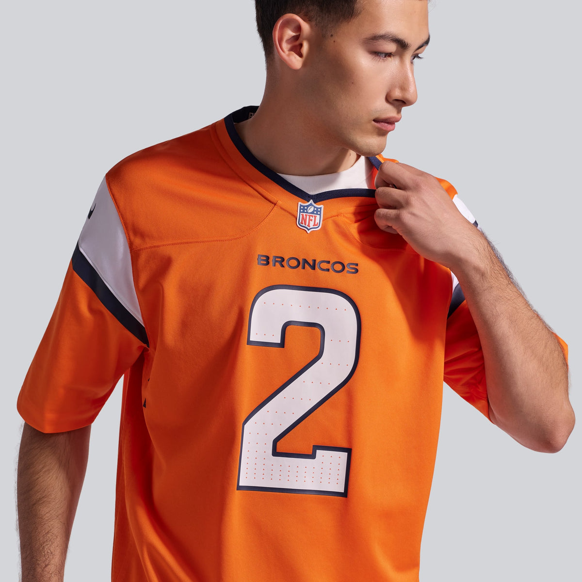 Men's Denver Broncos Patrick Surtain II Nike Orange Team Game Jersey