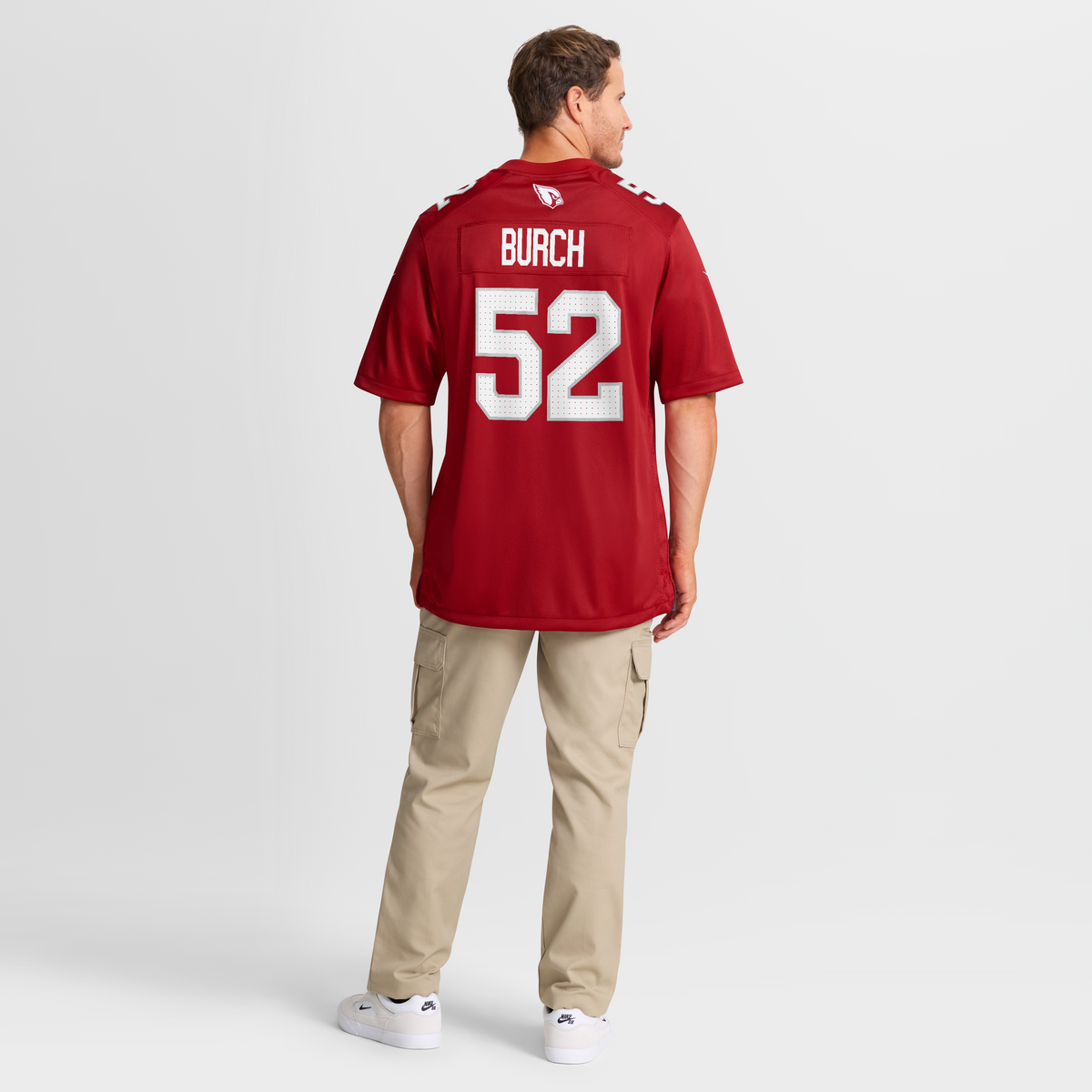Men's Arizona Cardinals Jordan Burch Nike  Cardinal Team Game Jersey