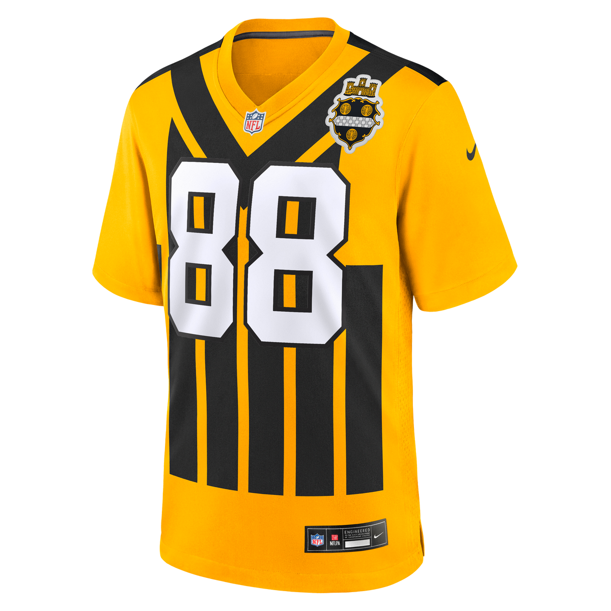 Men's Pittsburgh Steelers Pat Freiermuth Nike Gold Alternate 1933 Throwback Game Jersey