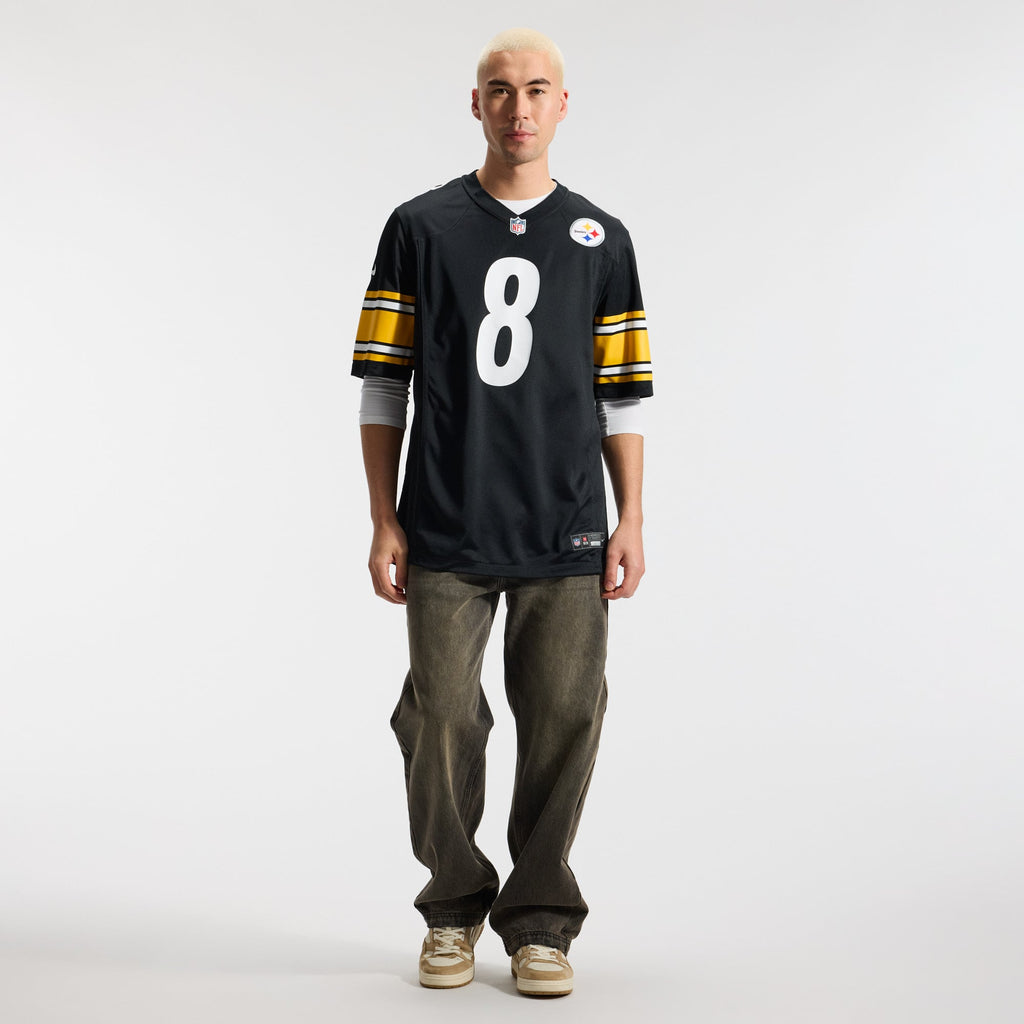 Men's Pittsburgh Steelers Aaron Rodgers Nike Black Game Jersey