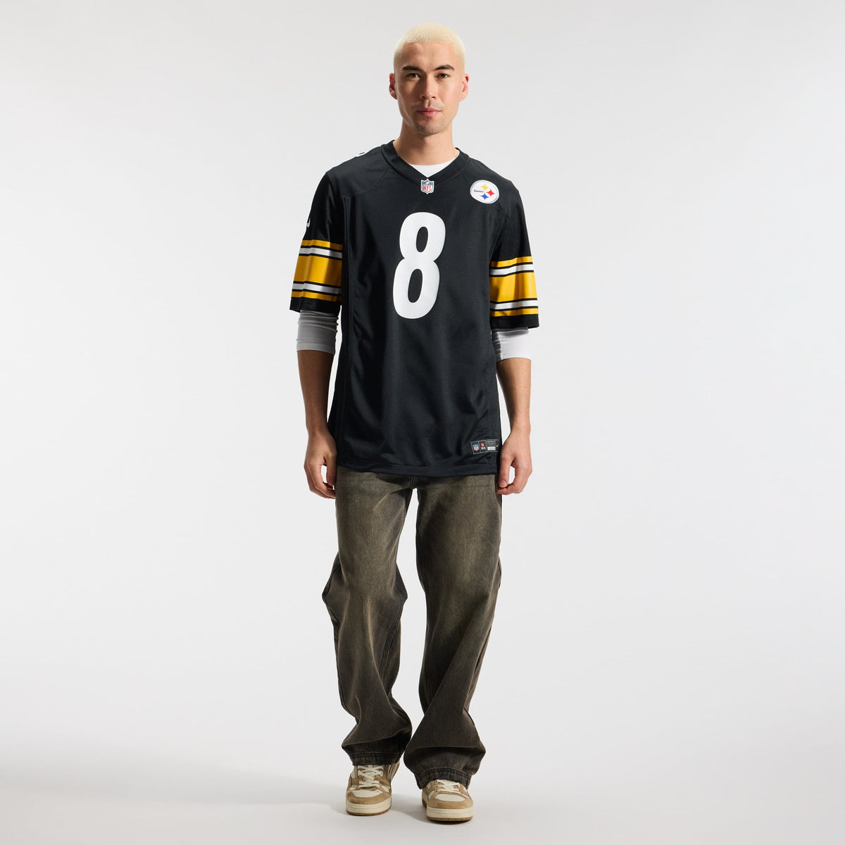 Men's Pittsburgh Steelers Aaron Rodgers Nike Black Game Jersey
