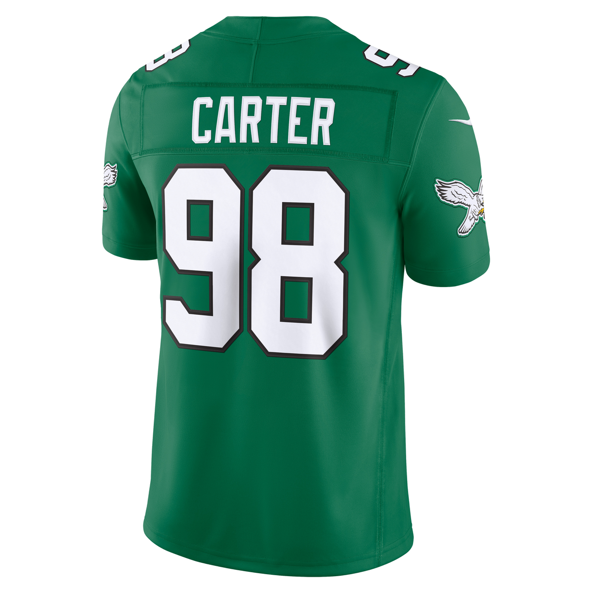 Men's Philadelphia Eagles Jalen Carter Nike Midnight Green Team Vapor F.U.S.E. Stitched Limited Jersey