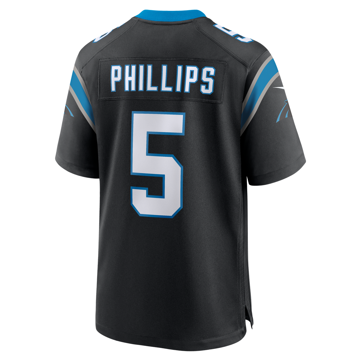 Men's Carolina Panthers Jaelan Phillips Nike Black Game Jersey
