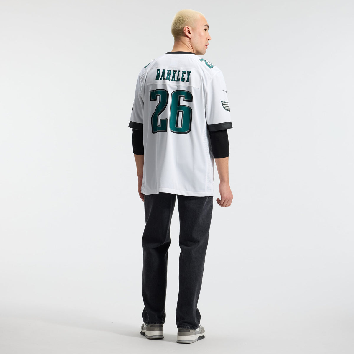 Men's Philadelphia Eagles Saquon Barkley Nike  White Game Jersey