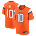 Men's Denver Broncos Bo Nix Nike Orange  Player Game Jersey