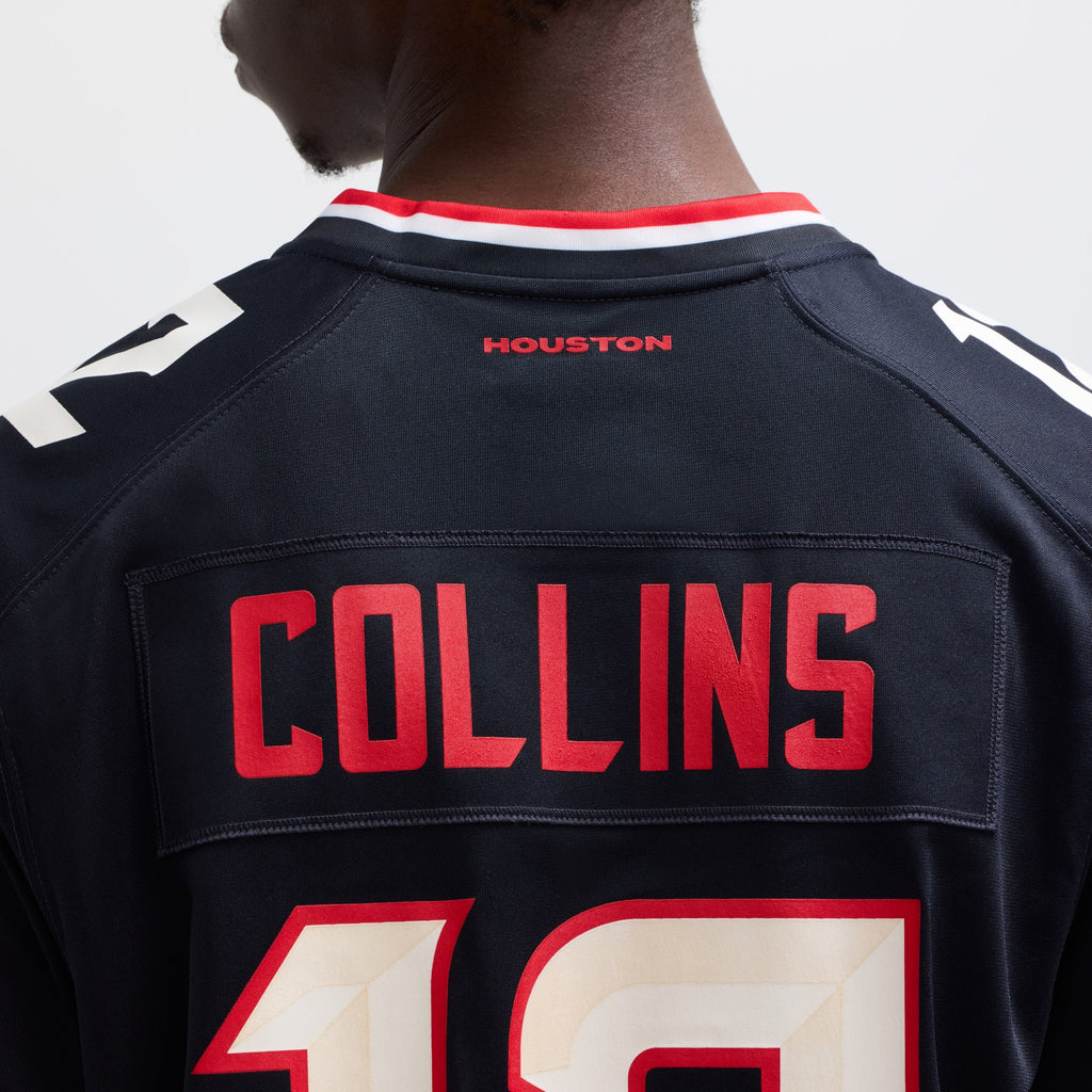 Men's Houston Texans Nico Collins Nike Navy Game Jersey