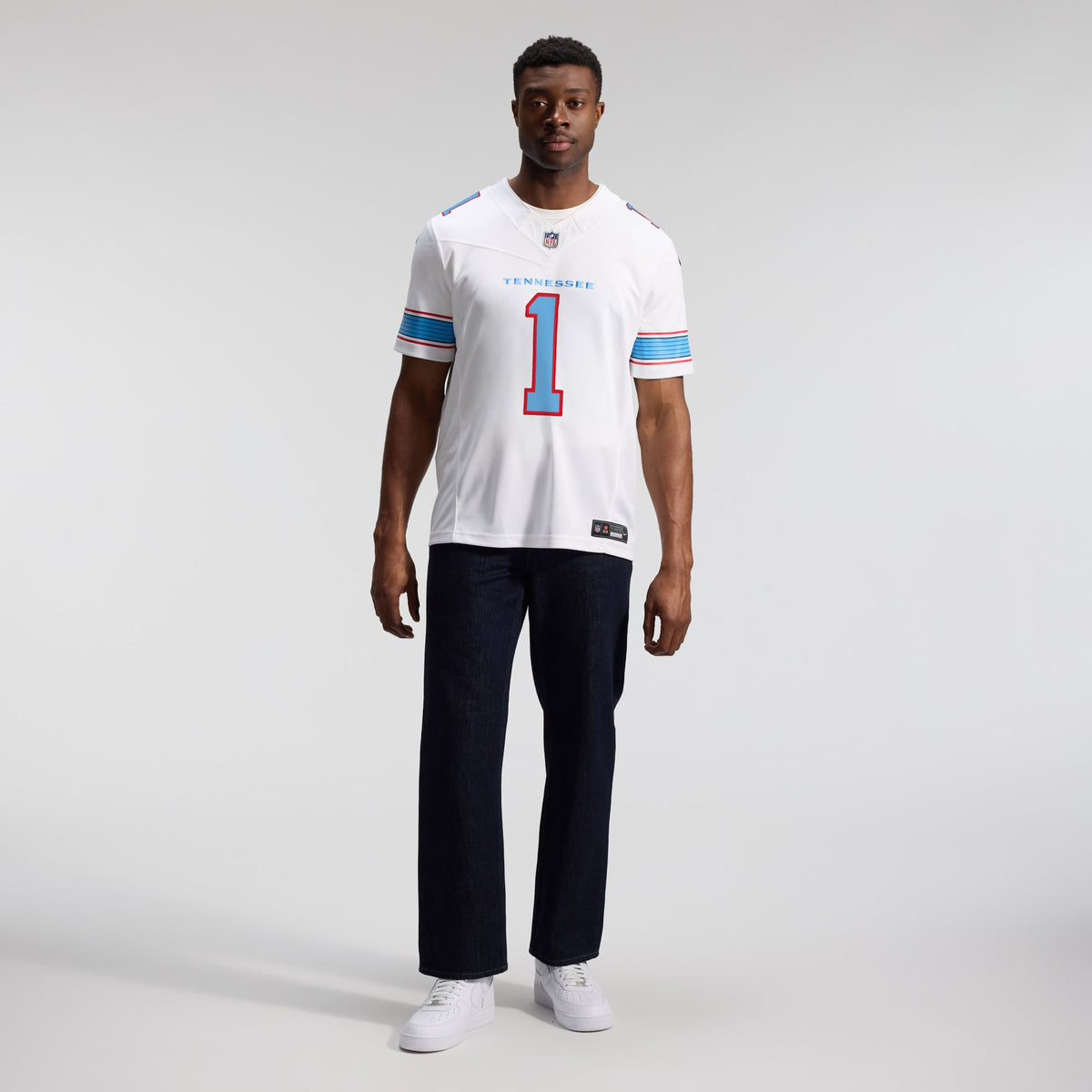 Men's Tennessee Titans Cameron Ward Nike Light Blue Team Vapor F.U.S.E. Stitched Limited Jersey