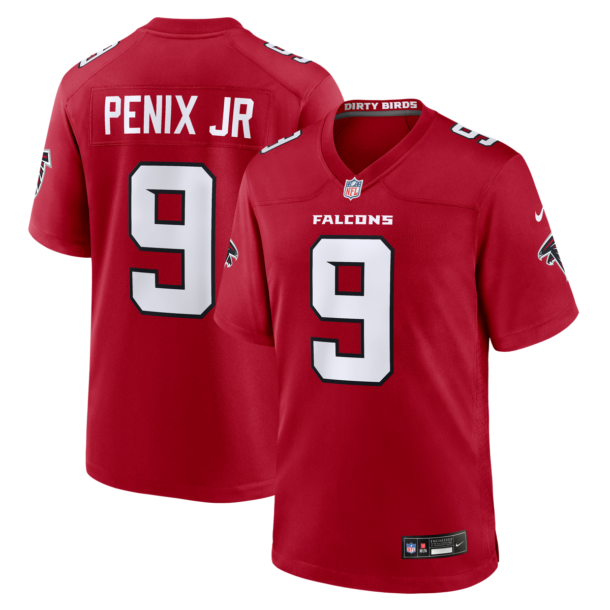 Men's Atlanta Falcons Michael Penix Jr. Nike White Game Jersey