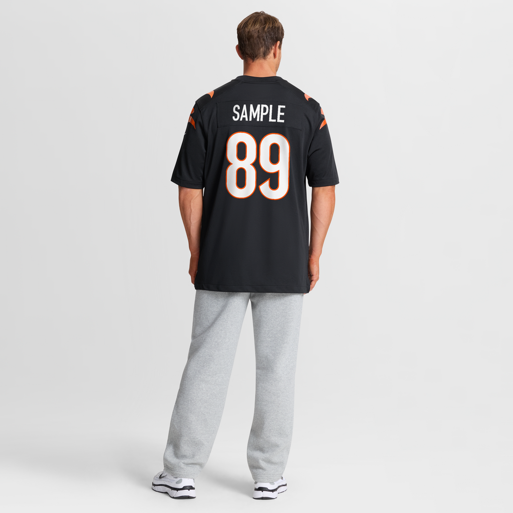 Men's Cincinnati Bengals Drew Sample Nike Black Game Jersey