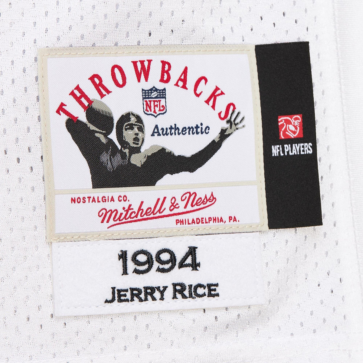 Men's San Francisco 49ers 1994 Jerry Rice Mitchell & Ness White Authentic Throwback Retired Player Jersey