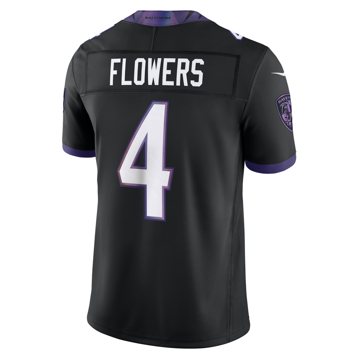Men's Baltimore Ravens Zay Flowers Nike Black Alternate Alternate Vapor F.U.S.E. Stitched Limited Jersey