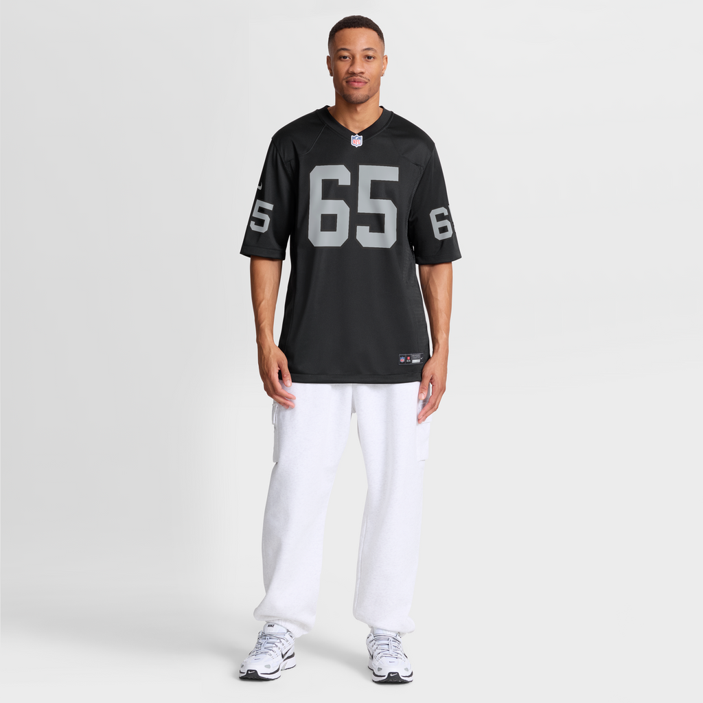 Men's Las Vegas Raiders Alex Cappa Nike  Black Team Game Jersey