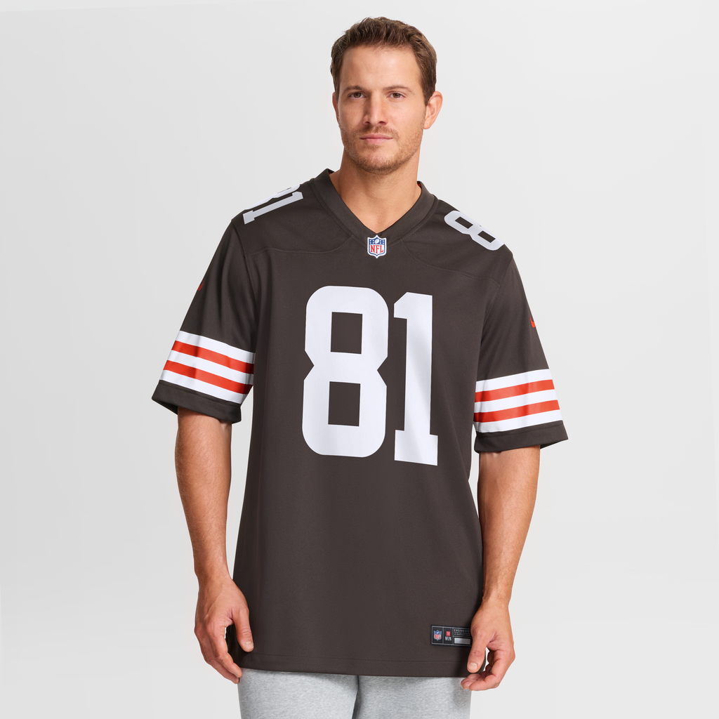 Men's Cleveland Browns Luke Floriea Nike  Brown Team Game Jersey