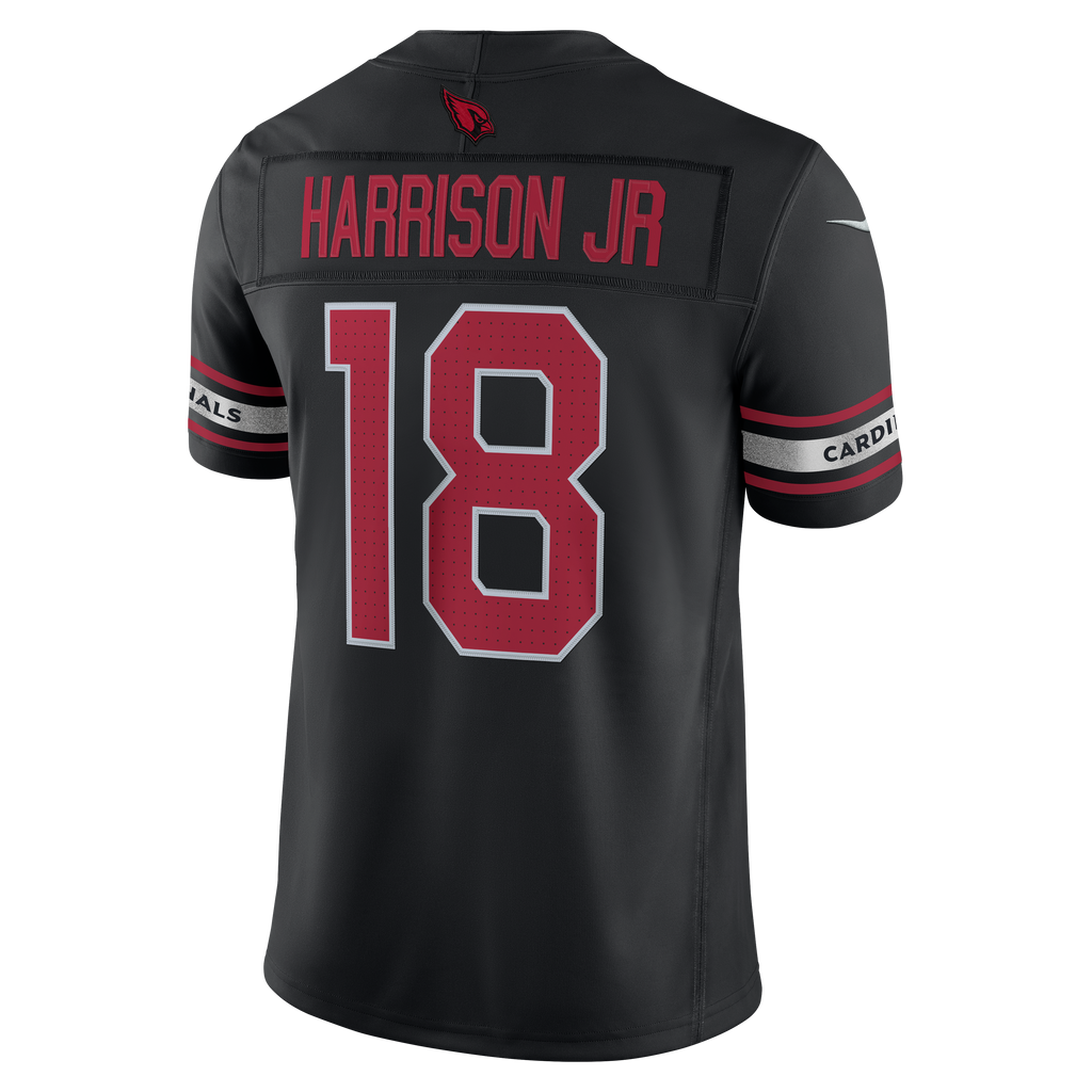 Men's Arizona Cardinals Marvin Harrison Jr. Nike Black Alternate Vapor F.U.S.E. Stitched Limited Jersey