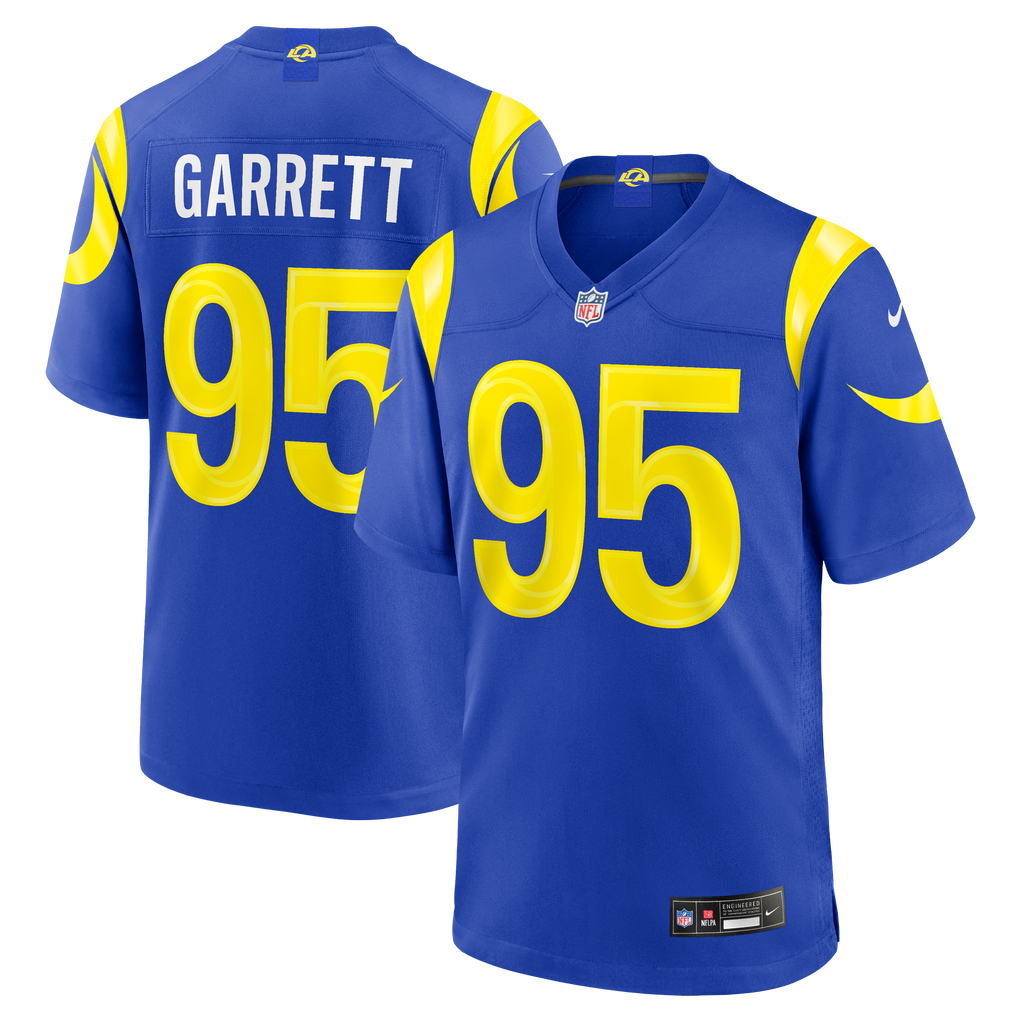 Men's Los Angeles Rams Myles Garrett Nike Royal Men's Nike Game Jersey