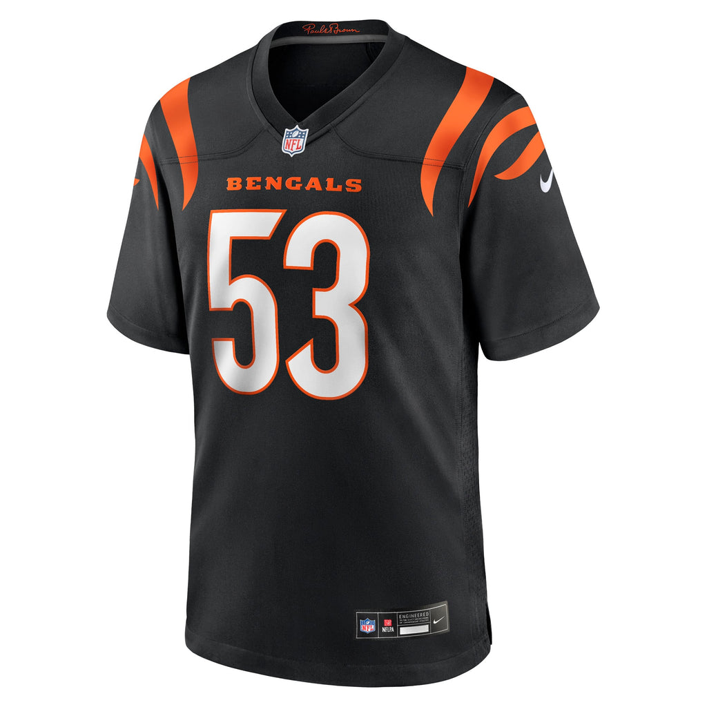 Men's Cincinnati Bengals Boye Mafe Nike  Black Team Game Jersey