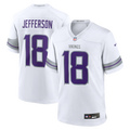 Men's Minnesota Vikings Justin Jefferson Nike White Alternate Game Player Jersey