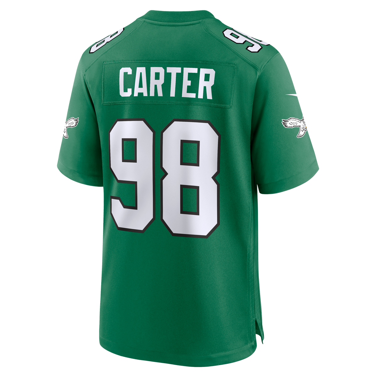 Men's Philadelphia Eagles Jalen Carter Nike  Midnight Green Team Game Jersey