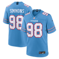 Men's Tennessee Titans Jeffery Simmons Nike Light Blue Game Jersey