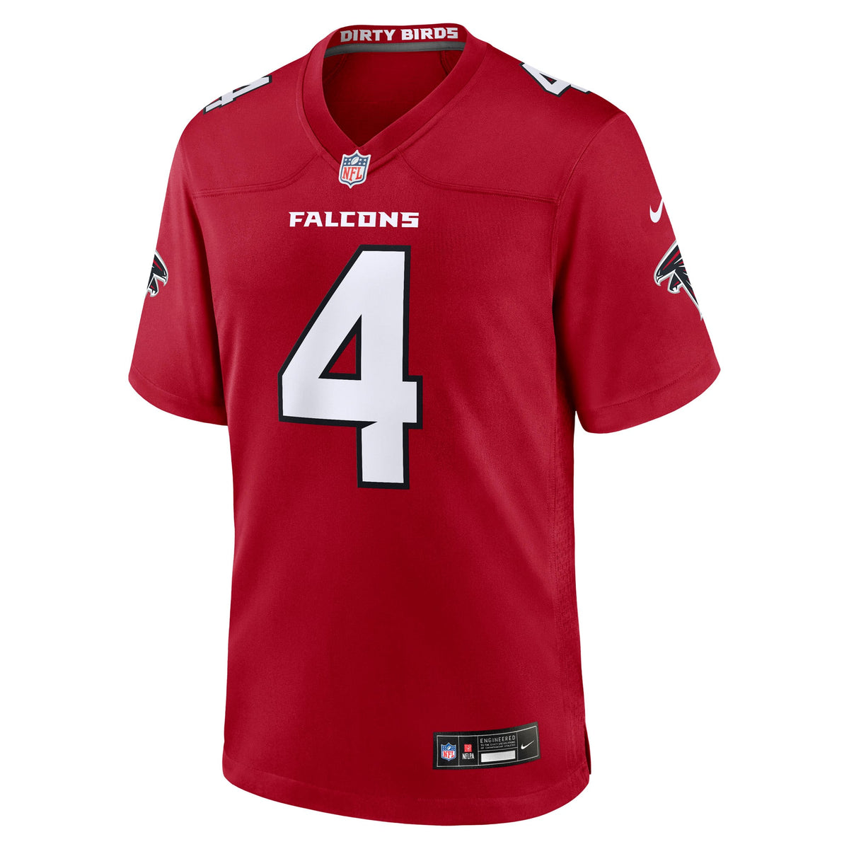 Men's Atlanta Falcons Jahan Dotson Nike  Red Team Game Jersey