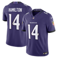 Men's Baltimore Ravens Kyle Hamilton Nike Purple Team Vapor F.U.S.E. Stitched Limited Jersey