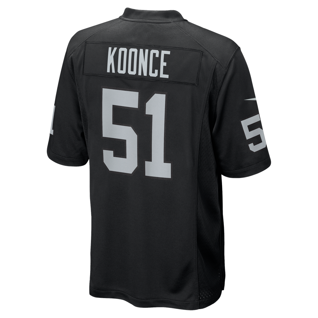 Men's Las Vegas Raiders Malcolm Koonce Nike Black Game Jersey