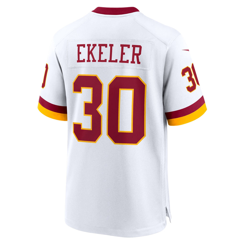Men's Washington Commanders Austin Ekeler Nike White Game Super Bowl Era Jersey