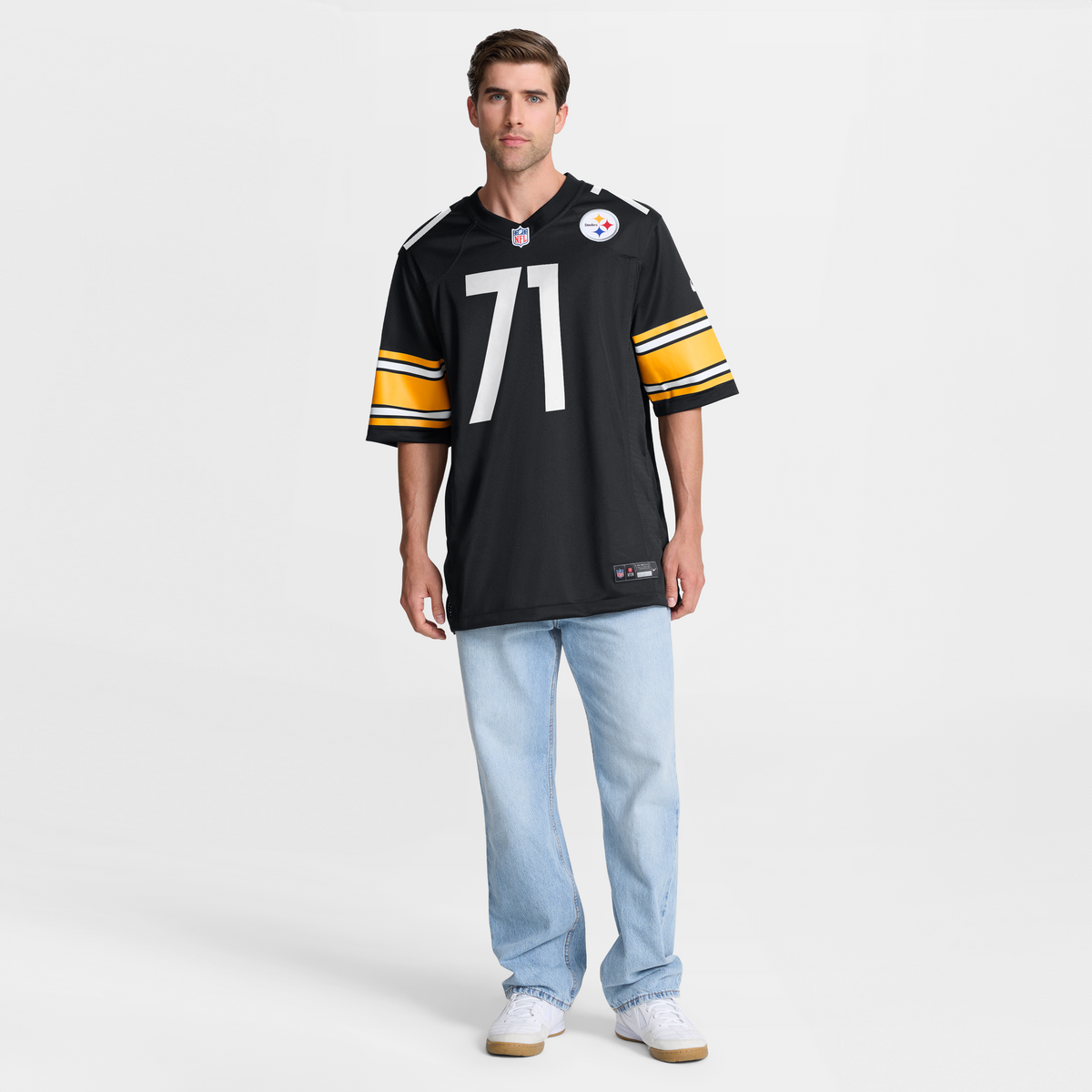 Men's Pittsburgh Steelers Max Iheanachor Nike Black Team Game Jersey