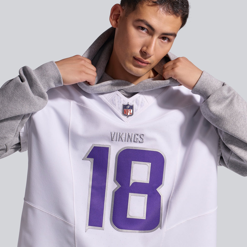 Men's Minnesota Vikings Justin Jefferson Nike White Alternate Vapor F.U.S.E. Elite Player Jersey