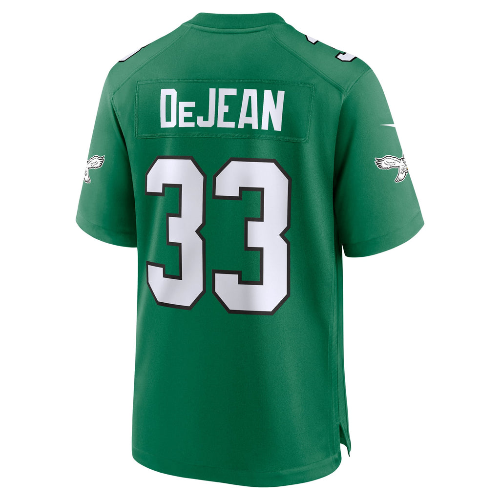 Men's Philadelphia Eagles Cooper DeJean Nike  Black Alternate Game Jersey