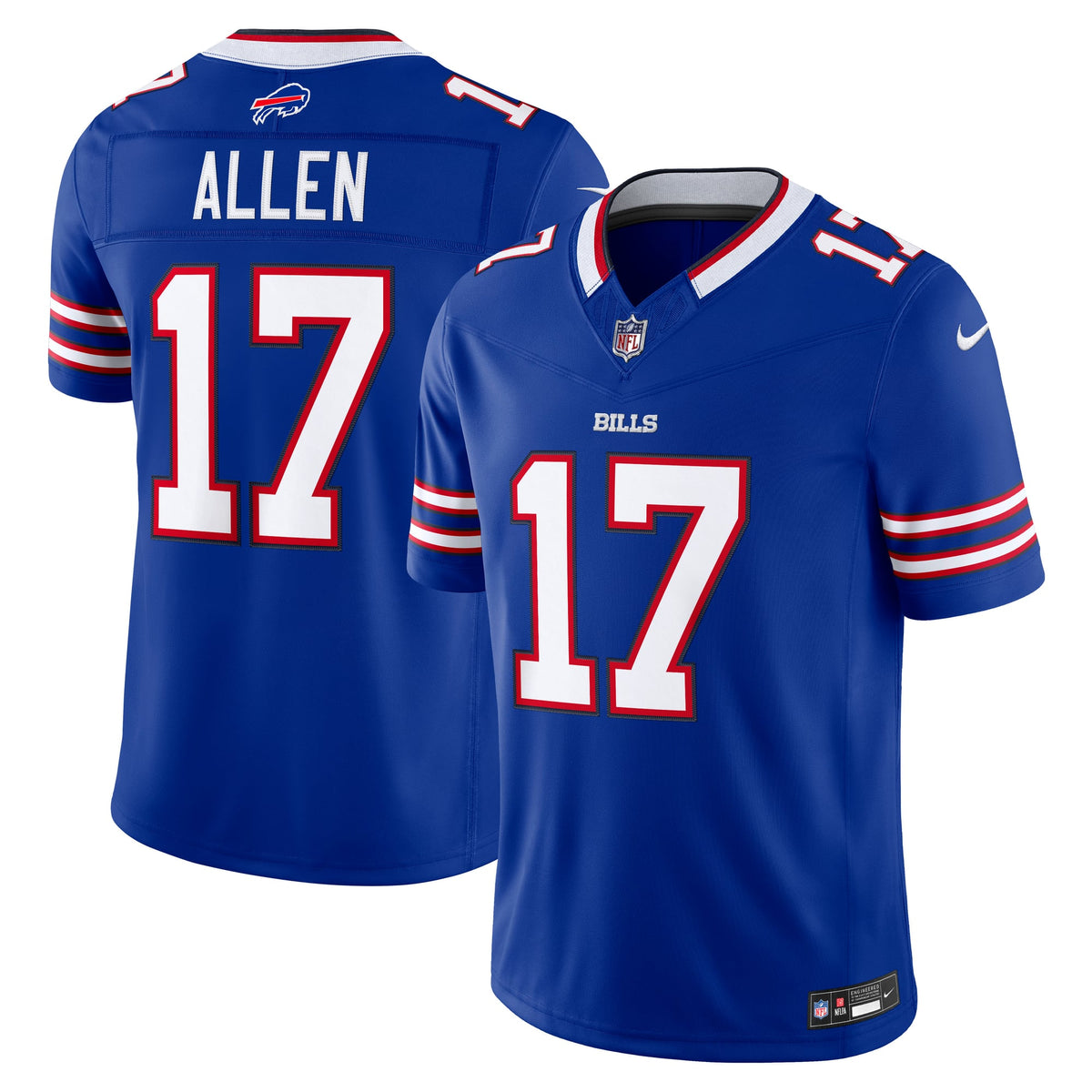 Men's Buffalo Bills Josh Allen Nike White Vapor F.U.S.E. Stitched Limited Jersey