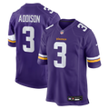 Men's Minnesota Vikings Jordan Addison Nike Purple  Game Jersey