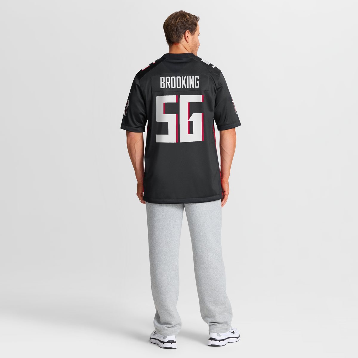 Men's Atlanta Falcons Keith Brooking Nike Black Game Retired Player Jersey