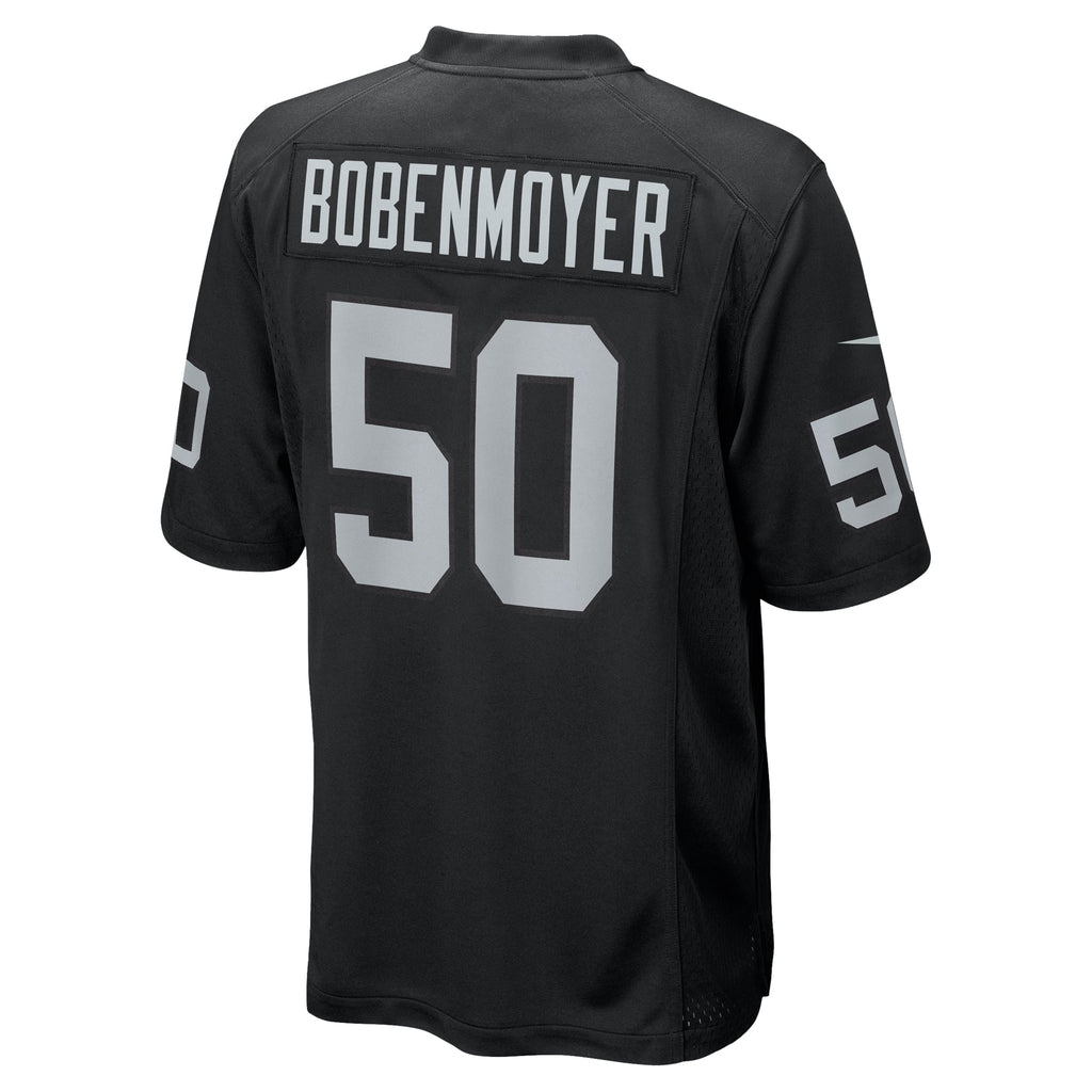 Men's Las Vegas Raiders Jacob Bobenmoyer Nike Black Game Player Jersey