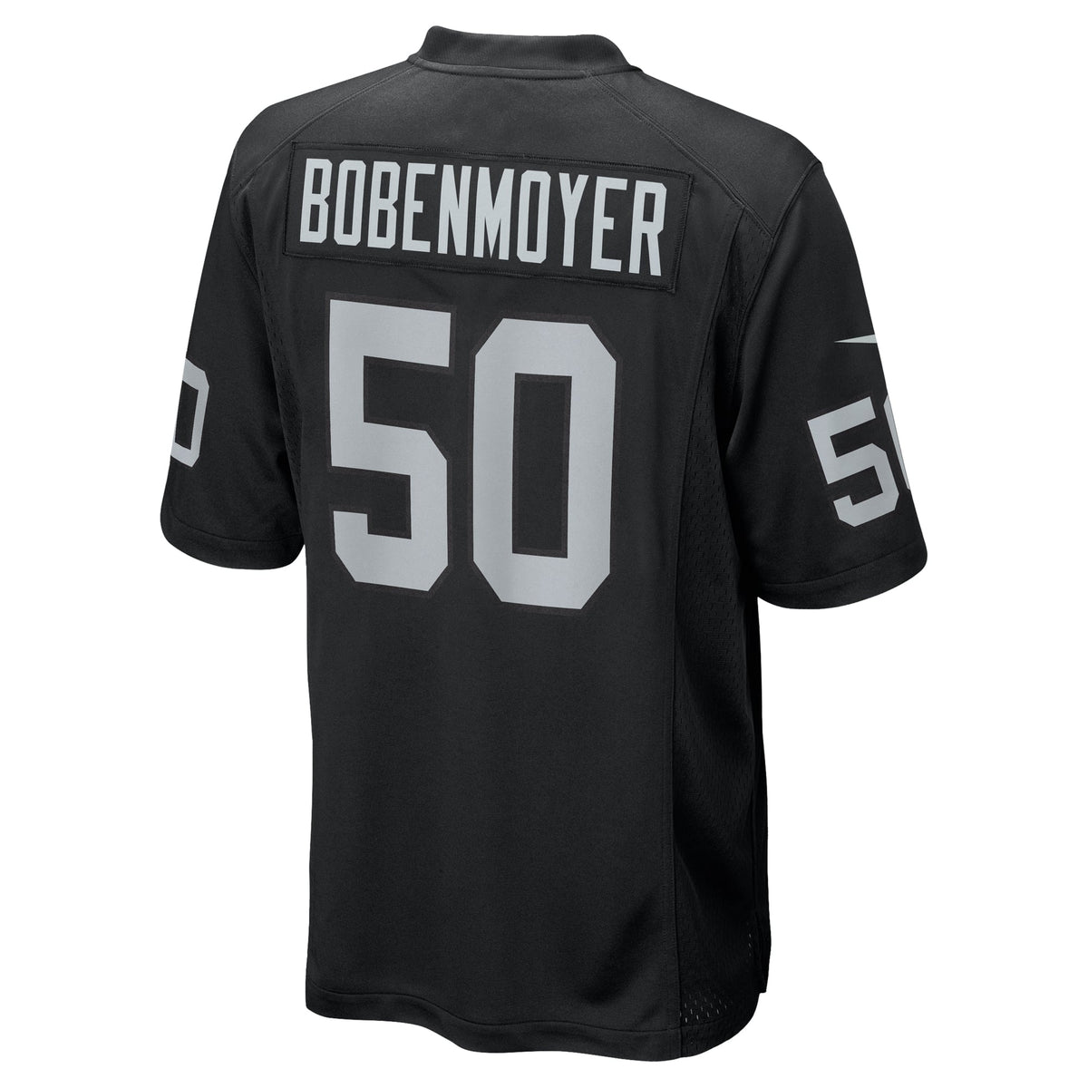 Men's Las Vegas Raiders Jacob Bobenmoyer Nike Black Game Player Jersey