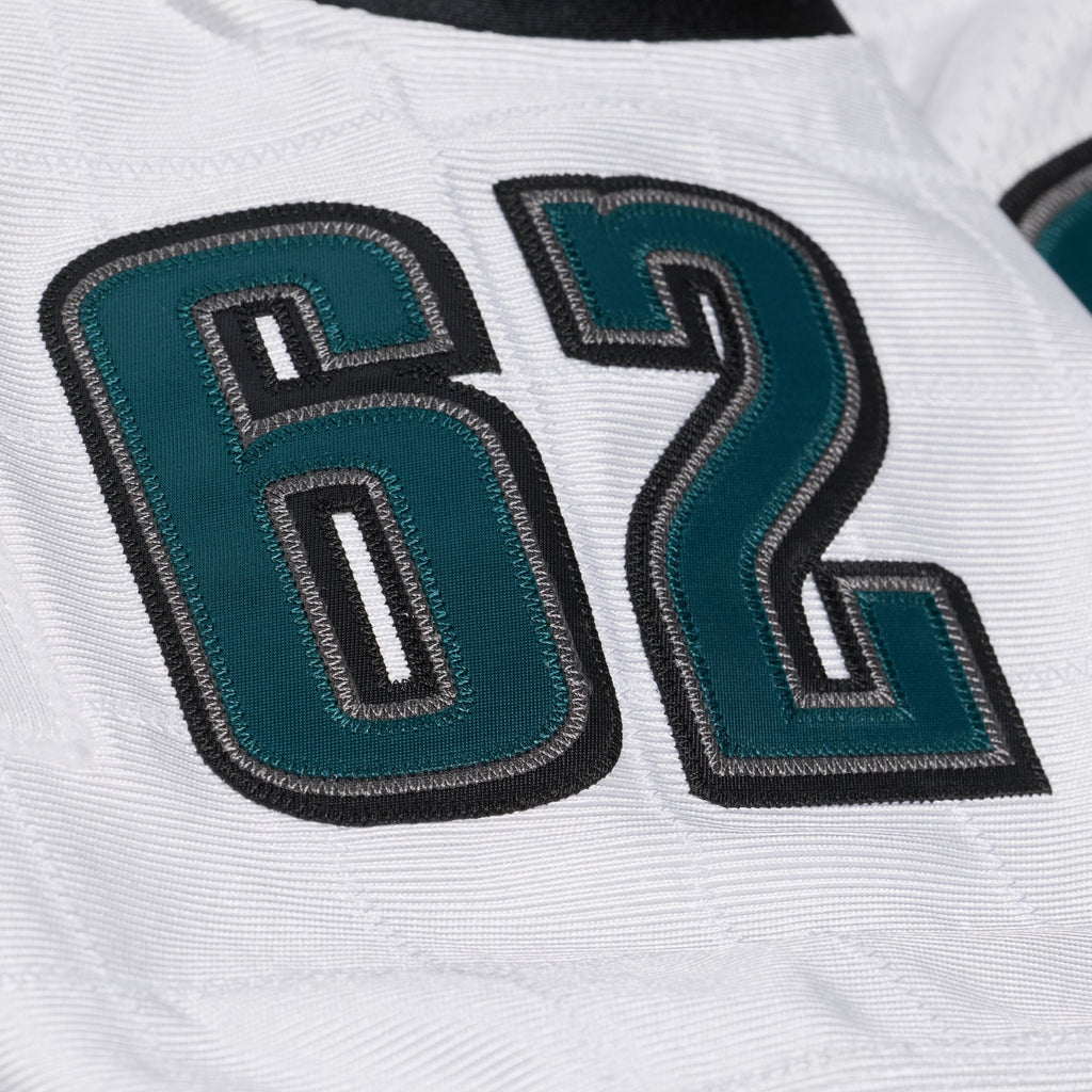 Men's Philadelphia Eagles Jason Kelce Mitchell & Ness White 2011 Authentic Throwback Jersey