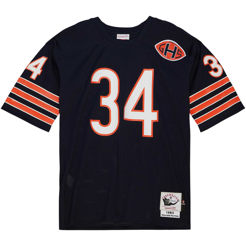 Men's Chicago Bears 1985 Walter Payton Mitchell & Ness White Authentic Throwback Retired Player Jersey