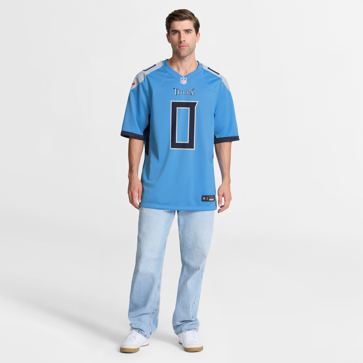 Men's Tennessee Titans Calvin Ridley Nike  Light Blue Team Game Jersey