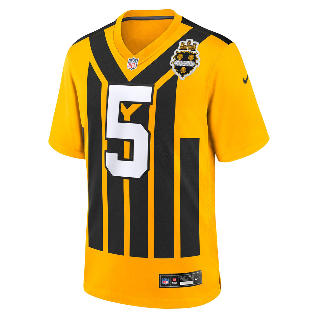 Men's Pittsburgh Steelers Jalen Ramsey Nike Gold Alternate 1933 Throwback Game Jersey