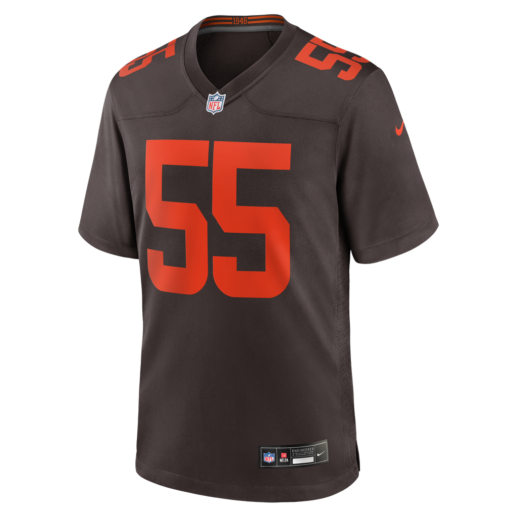 Men's Cleveland Browns Spencer Fano Nike Brown Alternate Game Jersey