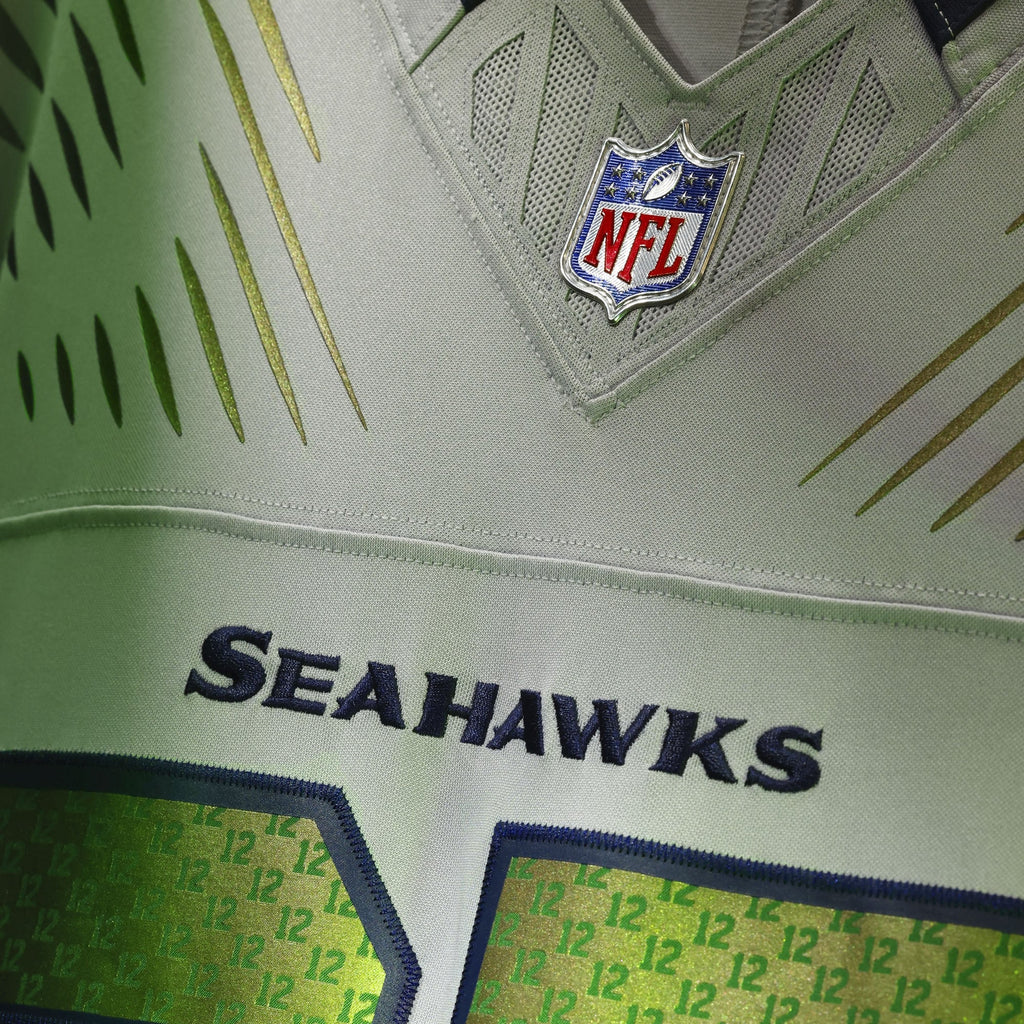 Men's Seattle Seahawks Jaxon Smith-Njigba Nike Gray Rivalries Collection Stitched Limited Jersey