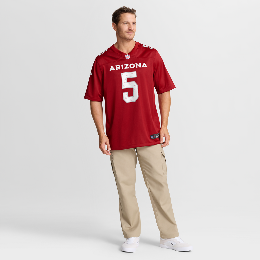 Men's Arizona Cardinals Baron Browning Nike  Cardinal Team Game Jersey