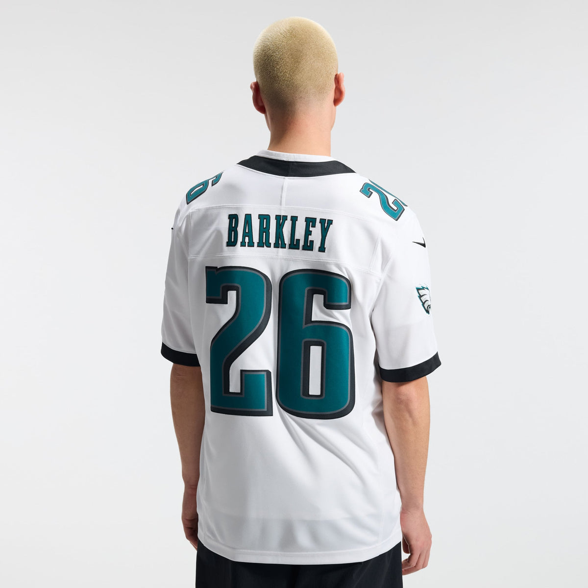 Men's Philadelphia Eagles Saquon Barkley Nike White Vapor F.U.S.E. Stitched Limited Jersey