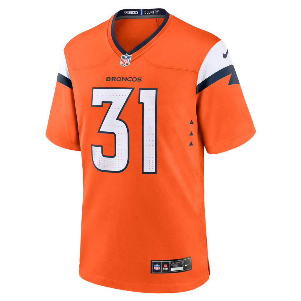 Men's Denver Broncos Kris Abrams-Draine Nike  Orange Team Game Jersey