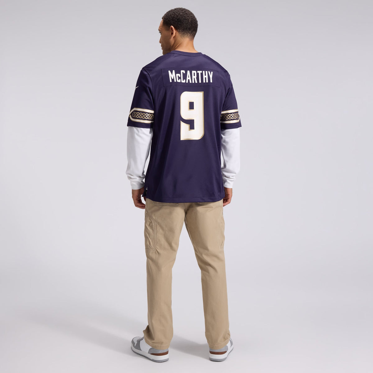 Men's Minnesota Vikings J.J McCarthy Nike Purple 2026 Rivalries Collection Game Jersey
