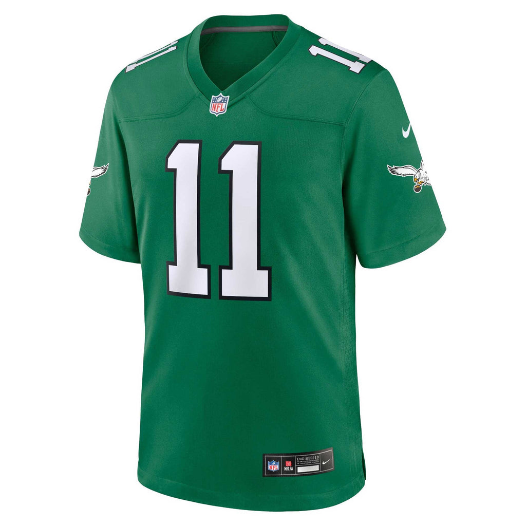 Men's Philadelphia Eagles A.J. Brown Nike Midnight Green Team Game Jersey